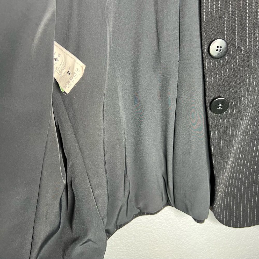 Armani Collezioni Structured Black Pinstripe Blac… - image 9